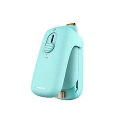 Mini Bag Sealer,2 in 1 Heat Sealer with Cutter,Bag Heat Sealer Handheld Portable Vacuum Sealers for Food Storage,Green
