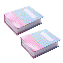 2pcs 6 Inches 100 Photos Flower Album Plastic Gift Album for Lover Wedding Handmade Souvenir Photo Albums