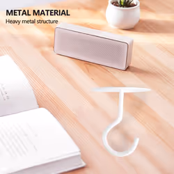 Ceiling Hooks for Hanging Plants,Metal Heavy Duty Wall Hangers for Planters, Include Professional Drywall Anchors 4-Pack