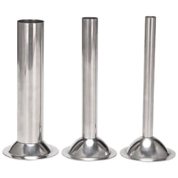 Stuffing Tubes,Stainless Steel Funnels Attachment for Manual Sausage Stuffer, for Food Grinders  Stainless Steel Funnels