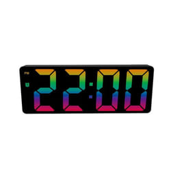 Digital Alarm Clock Colorful LED Screen Display Modern Desktop Clock LED Clocks