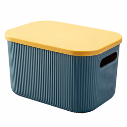 Plastic Clothing Storage Box Children's Toys Organizer Container Bins with Lid A
