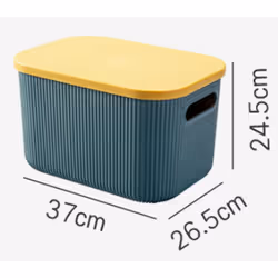Plastic Clothing Storage Box Children's Toys Organizer Container Bins with Lid A