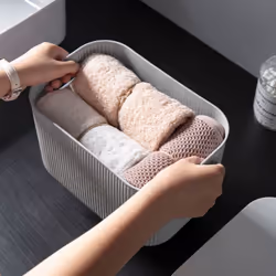Plastic Clothing Storage Box Children's Toys Organizer Container Bins with Lid A