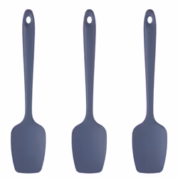 6 Pcs Silicone Spatula Black High Temperature Resistant Rubber Spatula Cooking and Baking Kitchen Spatula