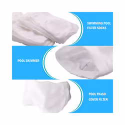 , 20-Pack Pool Filter Basket Saver Socks, Reusable Ultra-Fine Mesh Sock Filter Pool Debris Catcher