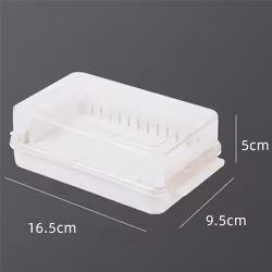 2X Butter Cutting Storage Box Butter Dish Cutter with Lid Transparent Cheese Slicer Tray Container Household Tool 1