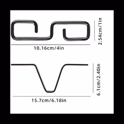 Rain Chain Gutter Adapter, Black V-Shaped Rain Chain Adapter with S-Shaped Hook, Rain Chain Hook for Outside