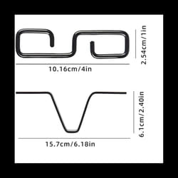 Rain Chain Gutter Adapter, Black V-Shaped Rain Chain Adapter with S-Shaped Hook, Rain Chain Hook for Outside