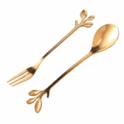 Tableware Coffee Spoon Fork,16 Pack Little Espresso Spoon and Appetizer Dessert Forks Set