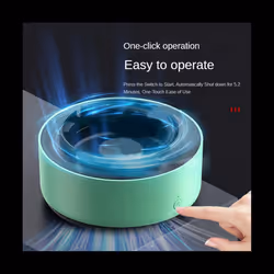 Multi- Ashtray with Air Purifier Function to Filter Second-Hand Smoke and Remove the Smell of Smoke Green