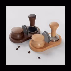 Wood Coffee Filter Tamper Holder Wooden Espresso Tamper Mat Stand Tamper Station Wooden Base Espresso Tamper Mat B