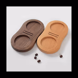 Wood Coffee Filter Tamper Holder Wooden Espresso Tamper Mat Stand Tamper Station Wooden Base Espresso Tamper Mat B