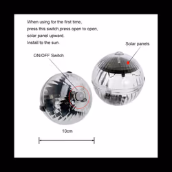 Floating Light Solar Water Float Ball LED Light Pool Waterproof Night Light for Garden Pond,Warm Light
