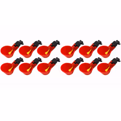 Automatic Filling Poultry Waterer Cups for Auto Watering Drinker System for Chickens, Ducks, , Turkeys Etc. 12Pcs