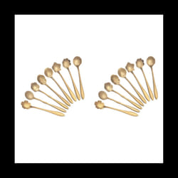 16Pcs Flower Spoon Coffee Teaspoon Set Stainless Steel Flower Dessert Spoon Sugar Spoon for Tableware Kitchen Cafe Bar