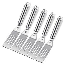 5 Pieces of Mini Spatula 9.8 Inch Stainless Steel Cooking Spatula Comfortable Handle, Elegant Ergonomic Handle