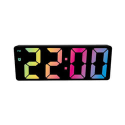 Digital Alarm Clock Colorful LED Screen Display Modern Desktop Clock LED Clocks