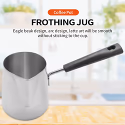 Long Handle Wax Melting Pot Candle Soap Melts Pot Scented Wax Melts Metal Coffee Pitcher Latte Milk Frothing Jug, 350ML