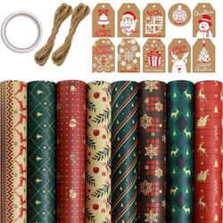 8 Sheets ,for Christmas Birthday Party Wrapping Paper ,