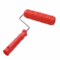 7inch Embossed Raindrop Painting Roller with Plastic Handle for