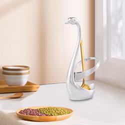 Stainless Steel Fork and Spoon Holder, Decoration Tableware Set Swan Holder Cutlery Holder,Best gift for 's Day/Wedding