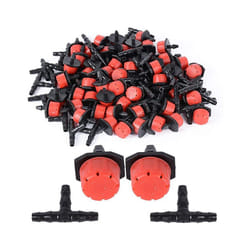 200 Adjustable Irrigation Drippers with Drip Irrigation Kit for Garden Watering Fitting