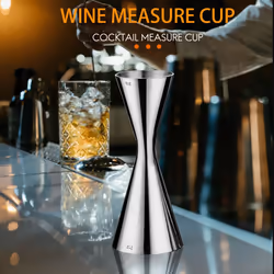 Stainless Steel Measure Cup Double Head Bar Party Wine Cocktail Shaker Jigger 60Ml