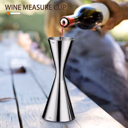 Stainless Steel Measure Cup Double Head Bar Party Wine Cocktail Shaker Jigger 60Ml