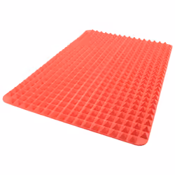 Silicone Baking Mat Pyramid Sheets Cooking Pan,Best Healthy Fat Reducing Non Stick Cooking Mat for Baking Mat 2Pc Red