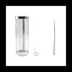 Portable Rolling Grilling Basket BBQ Net Tube Stainless Steel BBQ Cylinder Suitable for All Kinds Of Vegetables French-B