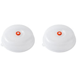 2X Kitchen -Keeping Cover Microwave Anti-Splashing Oil Heating Dish Cover Plastic -Keeping Cover