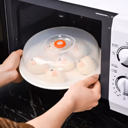 2X Kitchen -Keeping Cover Microwave Anti-Splashing Oil Heating Dish Cover Plastic -Keeping Cover