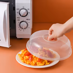 2X Kitchen -Keeping Cover Microwave Anti-Splashing Oil Heating Dish Cover Plastic -Keeping Cover