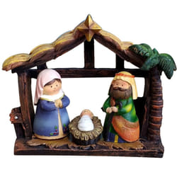 Christmas Nativity Scene Crib Figurine Set with Nursery Figurine Statue Christmas Table Decorations