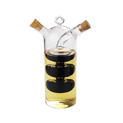 2-In-1 Double Layer Bottle Sauce Oil Vinegar Glass Bottle Condiment Seasoning Sealed