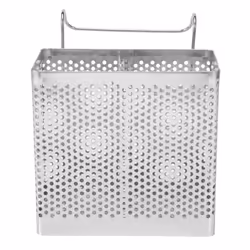 Stainless Steel Chopsticks Holder Hanging Cutlery Drying Basket Tableware Drainer with Hooks Kitchen Utensil