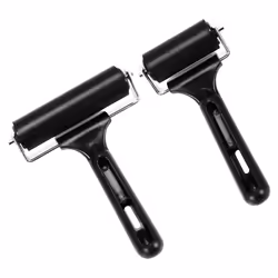 Rubber Roller, Set of 2 , Ink Brayer Roller perfect for Printmaking, Wallpapers, Block Printing Stamping