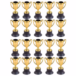 20PCS Mini Plastic Gold Cups for Party Children Early Learning Toys Prizes Children's Holiday Trophy Reward