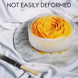 8Pcs Stainless Steel Tart Ring, Heat-Resistant Perforated Cake Mousse Ring Round Double Rolled Tart Ring Metal Mold 6cm