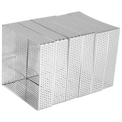 6PCS Square Stainless Steel Porous Tart Ring Bottom Tower Pie Cake Mould French Baking Household Tart Ring