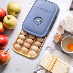 Drawer Type Refrigerator Egg Storage Box, with Date Reminder