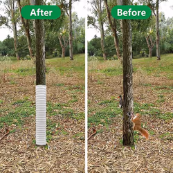 Tree Trunk Protector Wrap , Plant Covers Tree Tubes for Seedlings,Saplings,Expandable Durable Plant Bark Protection 4Pcs