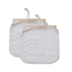 2-Piece Cheese Cloth, Fine Mesh Cord Cheesecloth Bag, Multiple-Use Cheese Cloth for Filtering, Reusable Food Filter