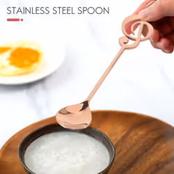 Music Note Spoons 6-Pack Cute Teaspoons 18/10 Stainless Steel Musical Notation Shaped Coffee Spoons