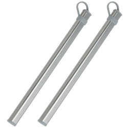 2X Chopsticks Storage Tubes Aluminum Alloy Box Case for Titanium Chopsticks Storage Box Without Chopsticks Gray
