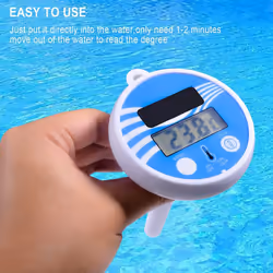 Floating Pool Thermometer Wireless - Swimming Pool Temperature Thermometer Easy Read, Solar Digital Pool Thermometer