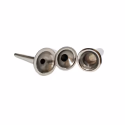 4Pcs Stainless Steel Sausage Stuffer Filling Tubes Funnels Nozzles Spare Parts for Sausage Maker 1.2/1.9/3.2Cm