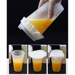 Round Shape Leak Proof Paper Film Coffee Spill Proof Gasket Leak Proof Paper Films,Disposable Milk Tea Sealing Film 13cm