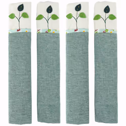 2 Pair Cotton Door Handle Covers Refrigerator Doorknob Cover Practical Double-Door Fridge Gloves Protector